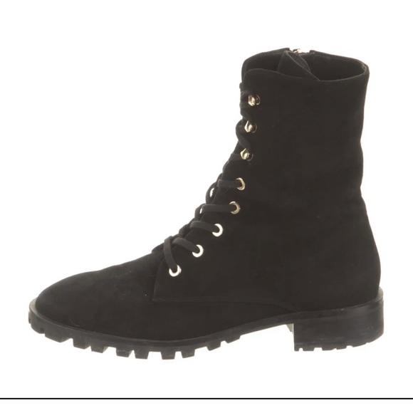 Sz 10. NWT Lustrous faux pearls add a subversive, feminine charm to combat boot - Picture 9 of 15